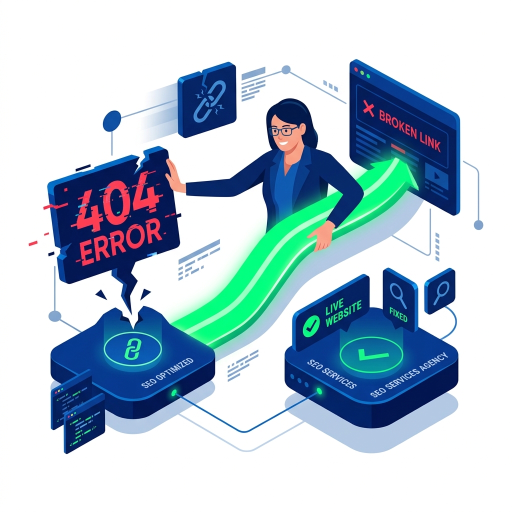 Fixing broken 404 links and replacing them with optimized pathways