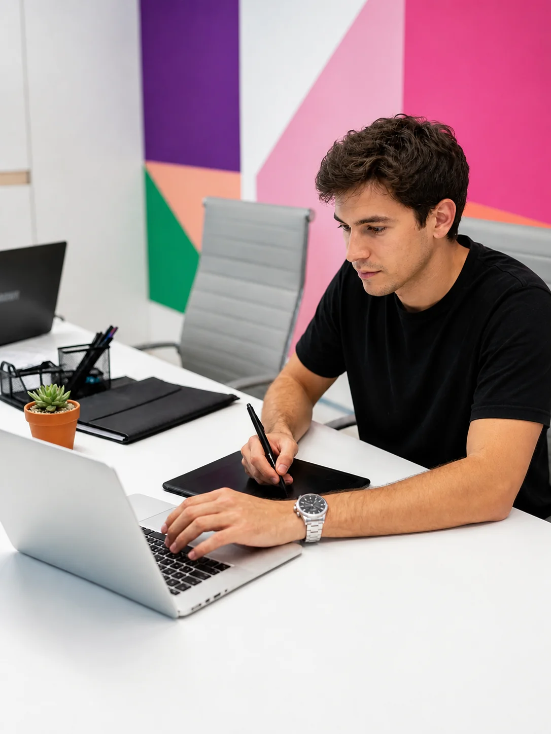 SEO specialist working on a digital strategy