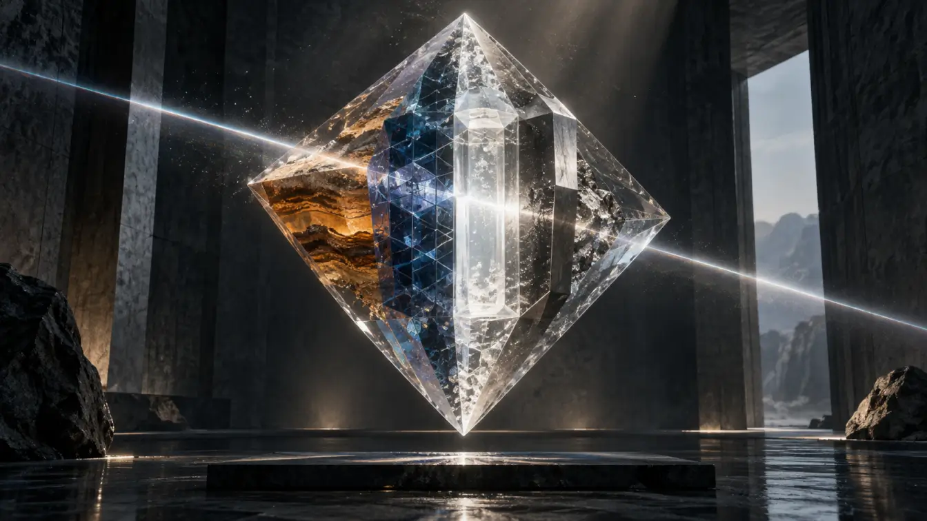 Crystal prism symbolizing digital trust